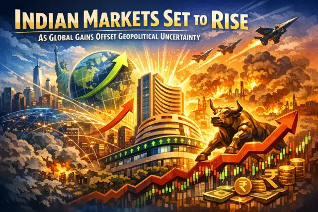 Indian Markets Set to Rise as Global Gains Offset Geopolitical Uncertainty